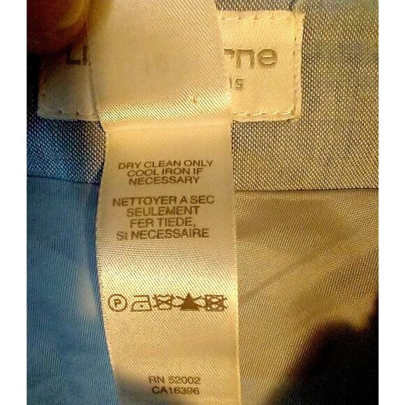 VTG Liz Claiborne Wool Blend Plaid Gray Wrap Skirt Buckle Sz 10 Y2K Preppy - Picture 6 of 6